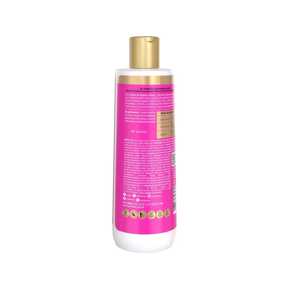 Salon Line de Repente Pronta Condicionador Nutritivo 500ml - Imagen 3