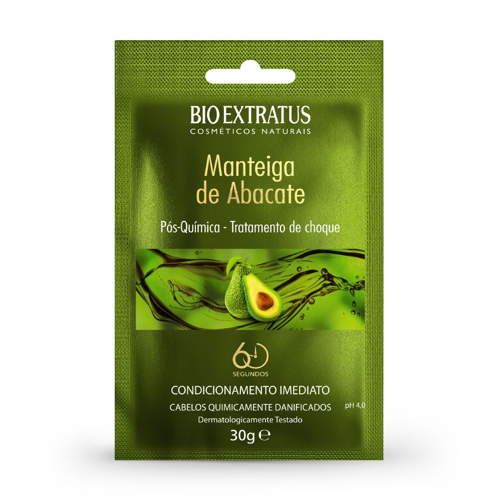 Bio Extratus Manteiga de Abacate Pós-Química Super Dose 30g