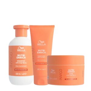 Wella Professionals Kit Invigo Nutri-Enrich Express Trio - Shampoo 300ml + Creme 150ml + Condicionador 200ml