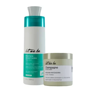 Let Me Be Kit Protein Smoothing Passo Único + Champagne Blond Expert Matizadora 500 ML/500 G