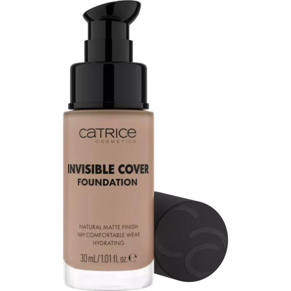 Catrice Base Líquida Invisible Cover 030N 30 ml – Acabamento Matte Natural