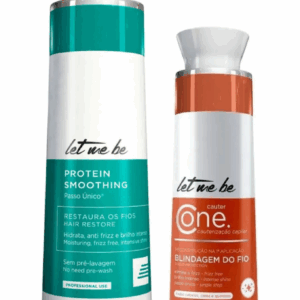 Let Me Be Kit Protein Smoothing Passo Único + Cauter One Blindagem do Fio 1 L / 500 ml