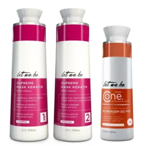 Let Me Be Kit Supreme Keratin + Cauter One 1L/1L/500ml