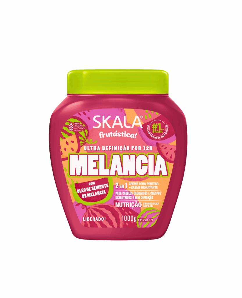 máscara skala melancia, creme de pentear skala melancia, máscara skala melancia 1000g, ultra definição 72h melancia, óleo de semente de melancia cabelo, vitaminas a e c cabelo, creme vegano cabelo cacheado, low poo melancia, cronograma capilar nutrição, creme 2 em 1 melancia