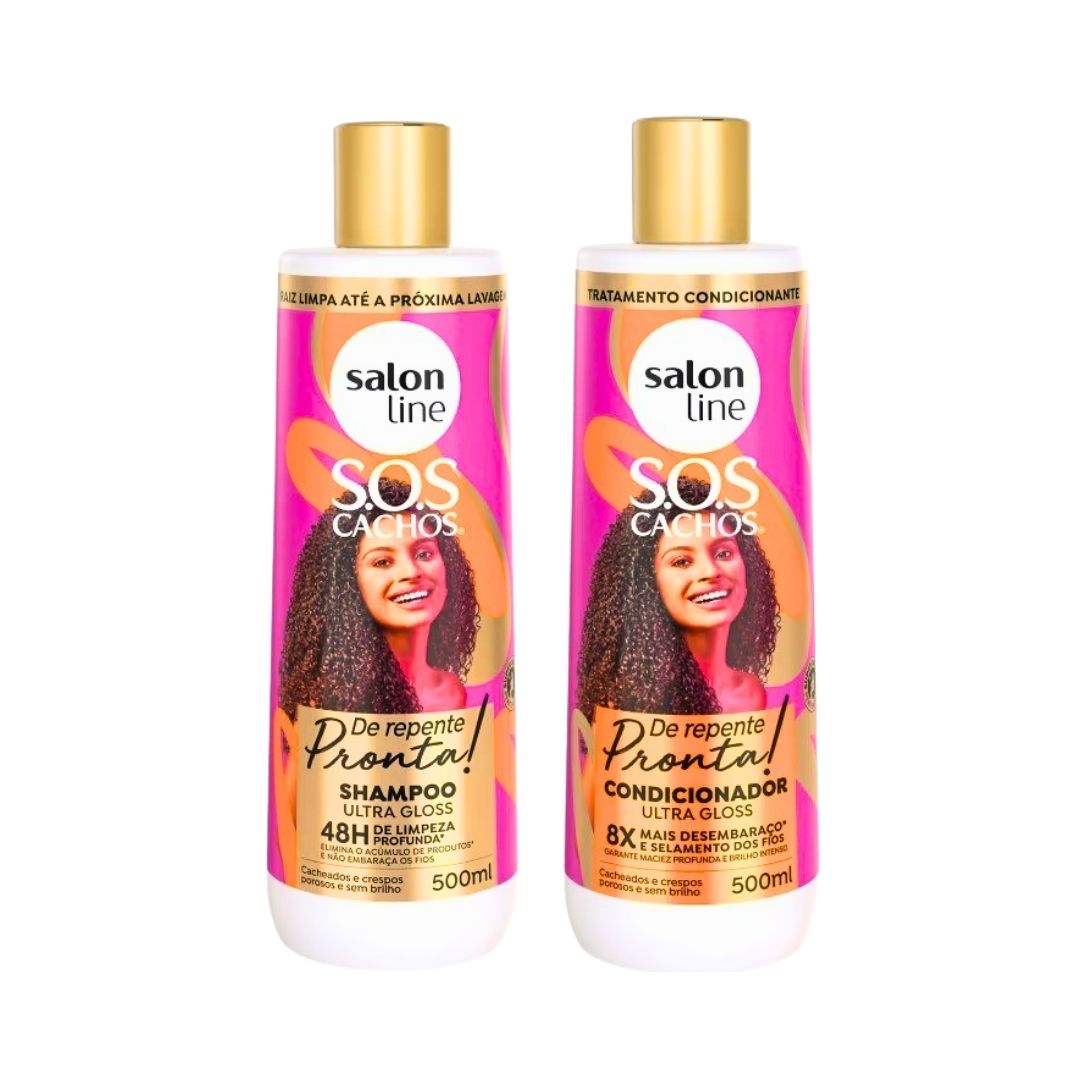 Salon Line Kit Shampoo + Condicionador De Repente Pronta! 2 × 500 ml
