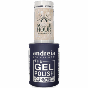 Andreia Professional Verniz Gel Golden Hour GH5 Branco Translúcido Glitter Holográfico 10,5 ml