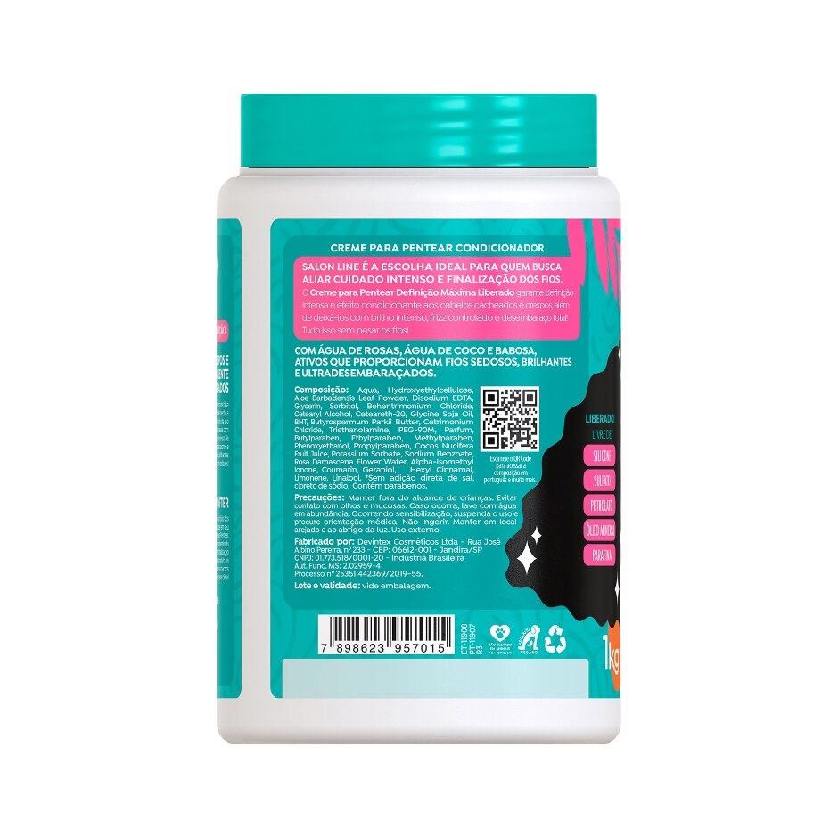 Salon Line Creme para Pentear Definição Máxima 1kg