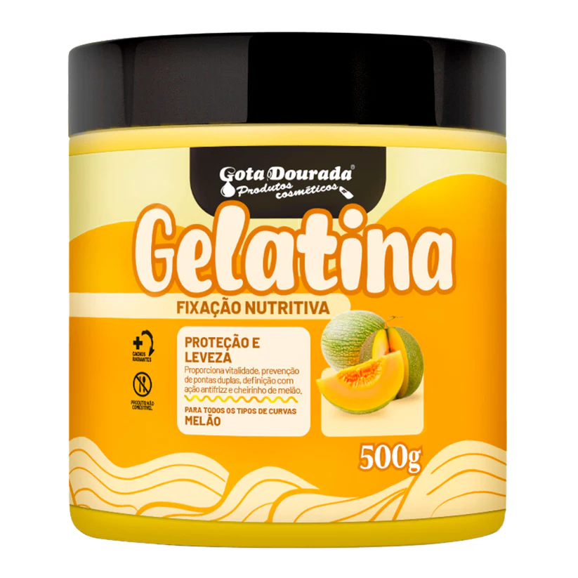 Gota Dourada Gelatina de Melão Hidratação e Leveza 500g