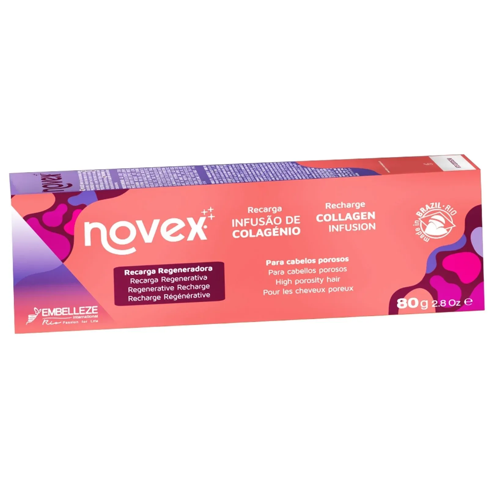 Kit Novex Infusão de Colagénio Creme de Tratamento 400g + Recarga 40g