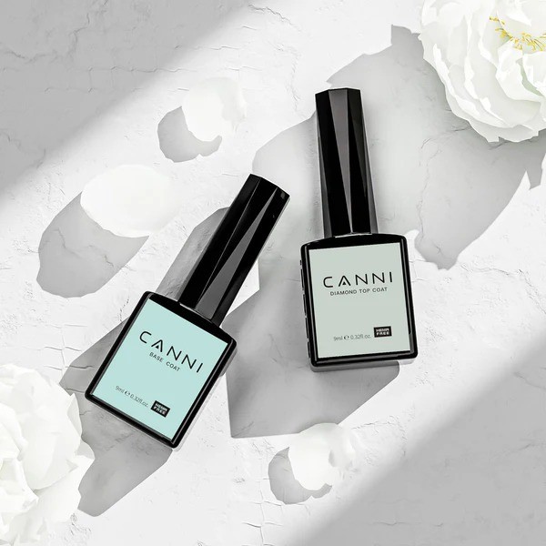 CANNI Conjunto Base e Top Coat HEMA Free/TPO Free 2x9ml
