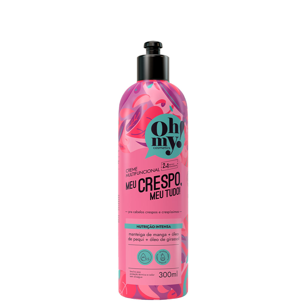 Oh My Cosmetics Creme Multifuncional Meu Crespo, Meu Tudo 300ml