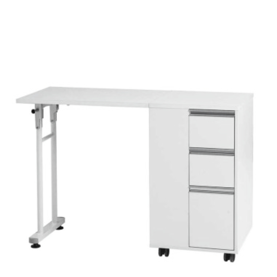 Weelko PLEX Mesa de Manicure Compacta com Armazenamento