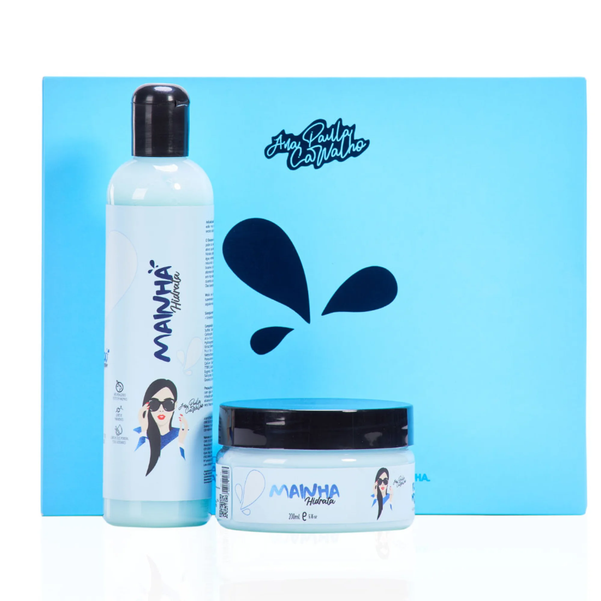 Kit AP Professional Mainha Hidrata Home Care – Shampoo 300 ml + Máscara Bomba 200 ml