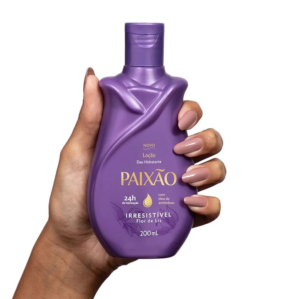 Paixão Loção Deo Hidratante Irresistível Flor-de-Lis 200 ml - Imagen 3