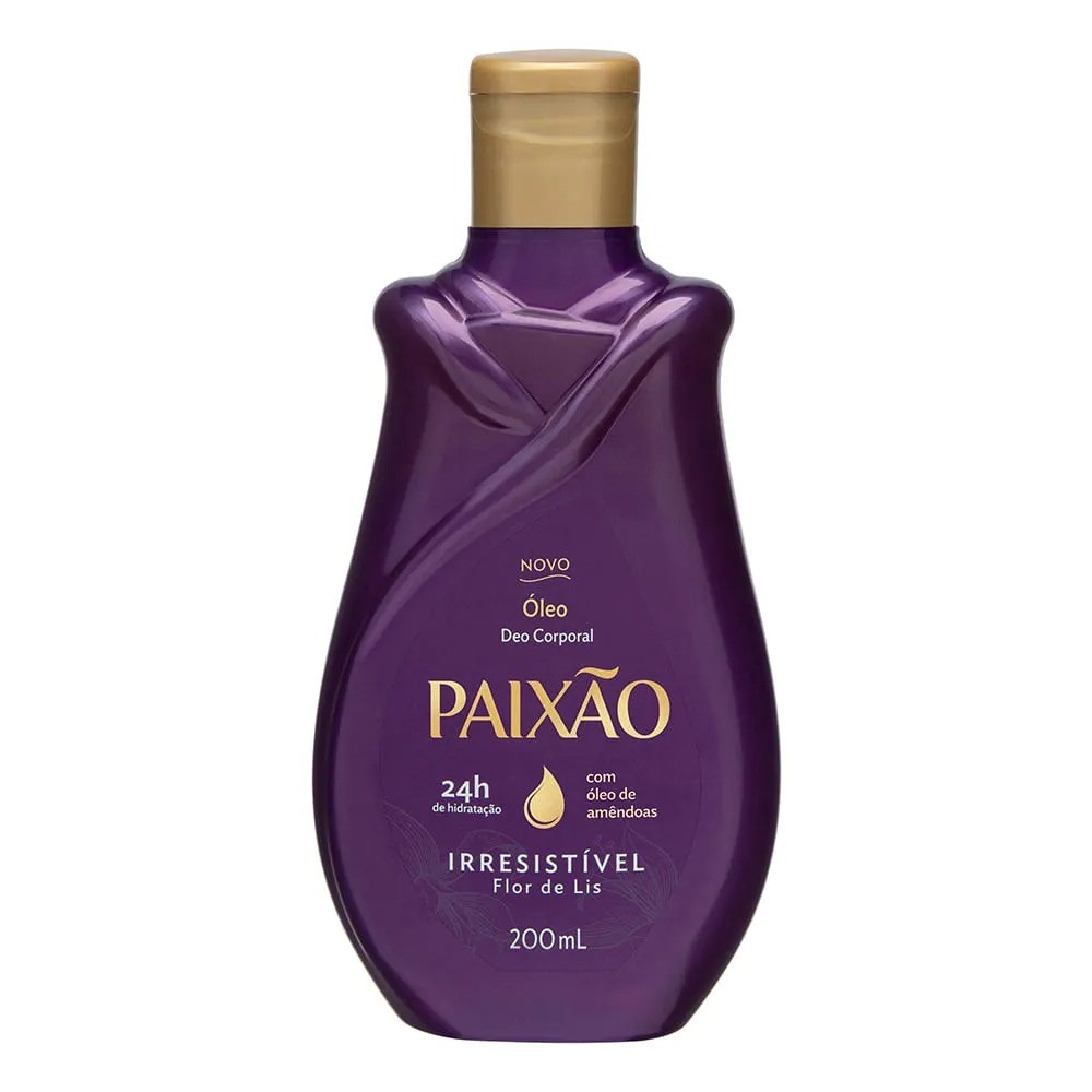 Paixão Óleo Deo Corporal Irresistível Flor-de-Lis 200 ml