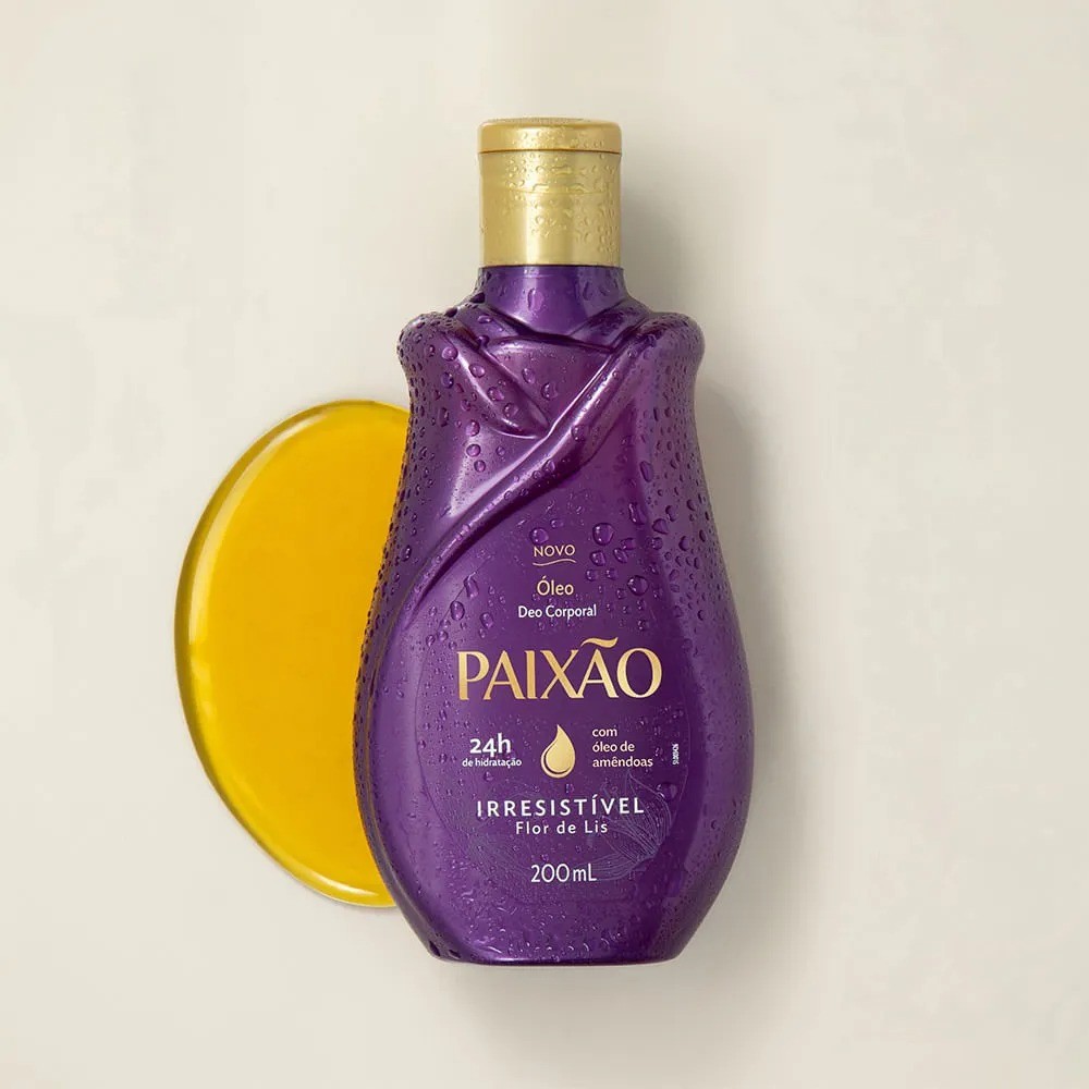 Paixão Óleo Deo Corporal Irresistível Flor-de-Lis 200 ml - Imagen 3