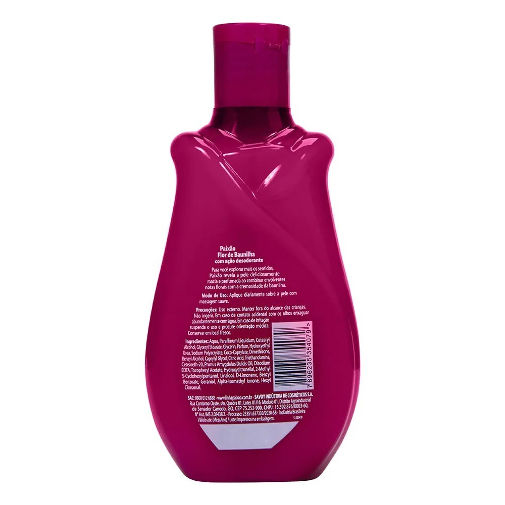 Paixão Loção Deo Hidratante Flor de Baunilha 200 ml - Imagen 6