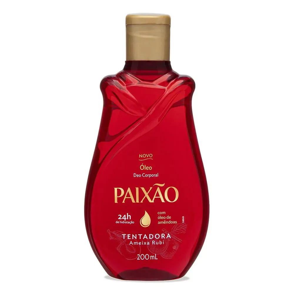 Paixão Óleo Deo Corporal Tentadora Ameixa Rubi 200 ml
