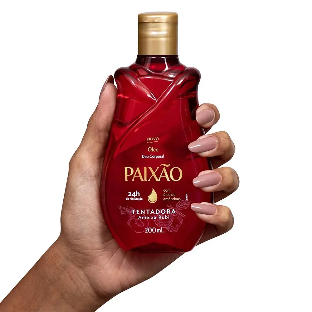 Paixão Óleo Deo Corporal Tentadora Ameixa Rubi 200 ml - Imagen 2