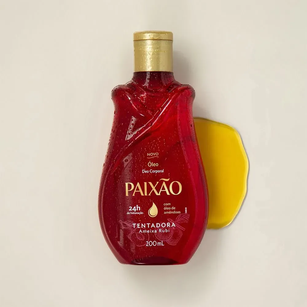 Paixão Óleo Deo Corporal Tentadora Ameixa Rubi 200 ml - Imagen 3