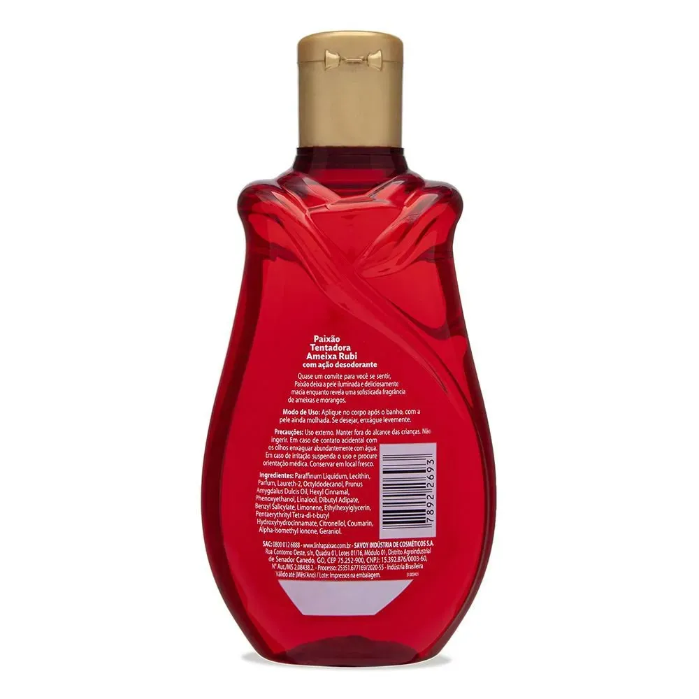 Paixão Óleo Deo Corporal Tentadora Ameixa Rubi 200 ml - Imagen 4