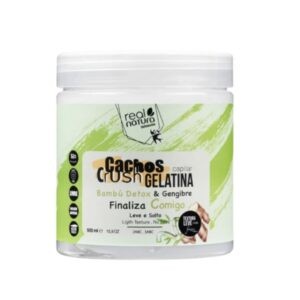 Real Natura Gelatina Capilar Cachos Crush Bambu Detox & Gengibre 500 ml