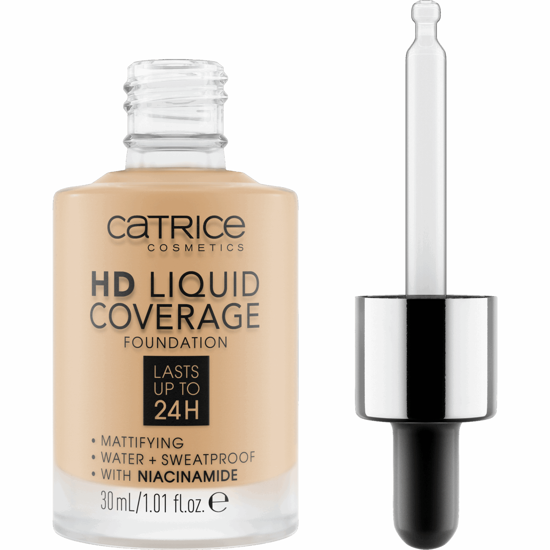 Catrice Base Líquida HD Cobertura Alta 036 Hazelnut Beige 30 ml - Imagen 2