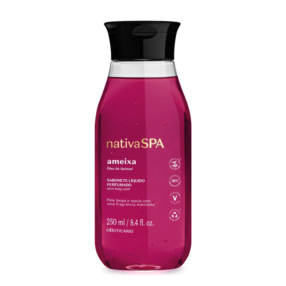 O Boticário Nativa SPA Sabonete Líquido Perfumado Ameixa 250 ml