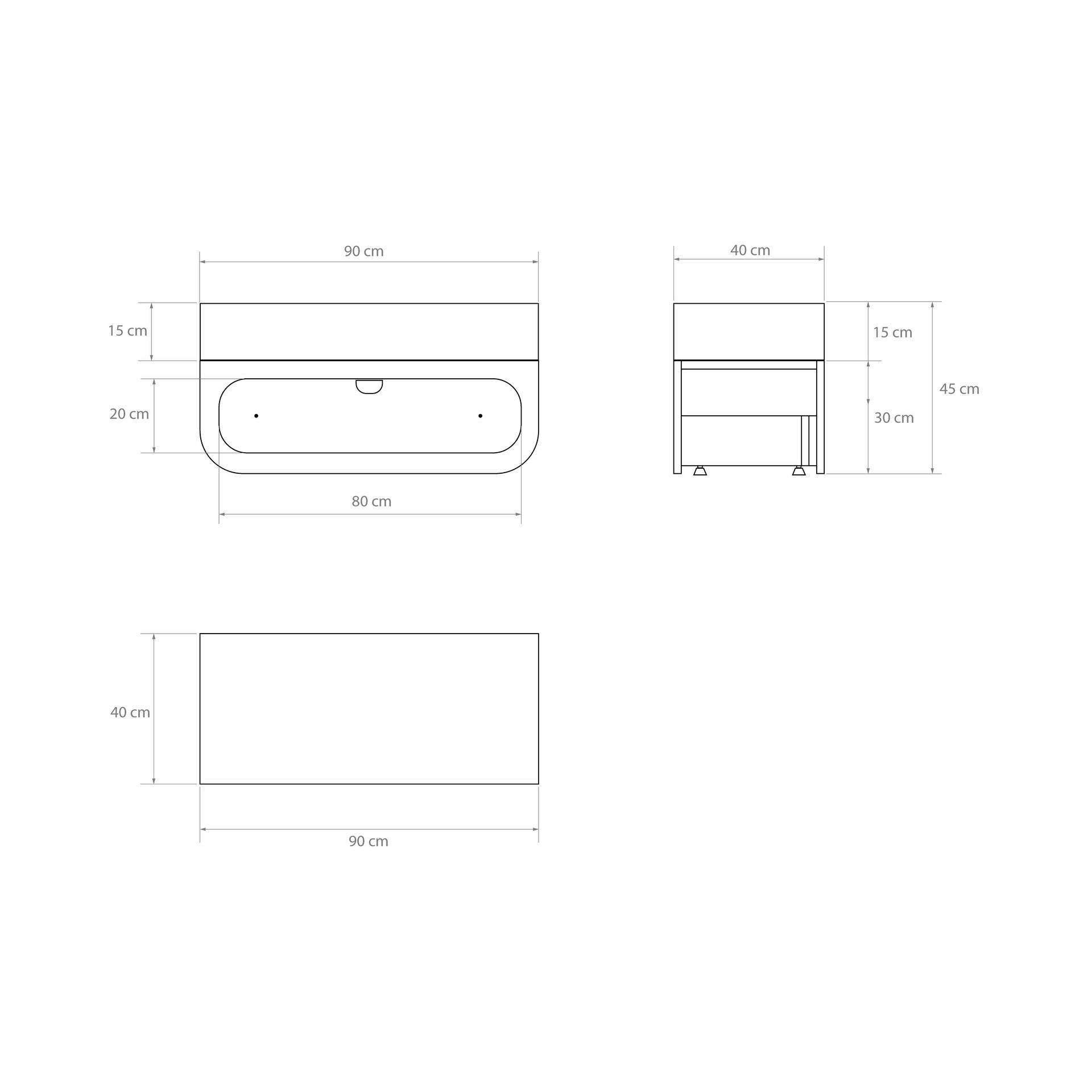 Naggura Banco Ikon S Compacto Push to Open Carvalho - Imagen 4