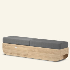 Naggura Banco Ikon L2 Duplo Push to Open Carvalho