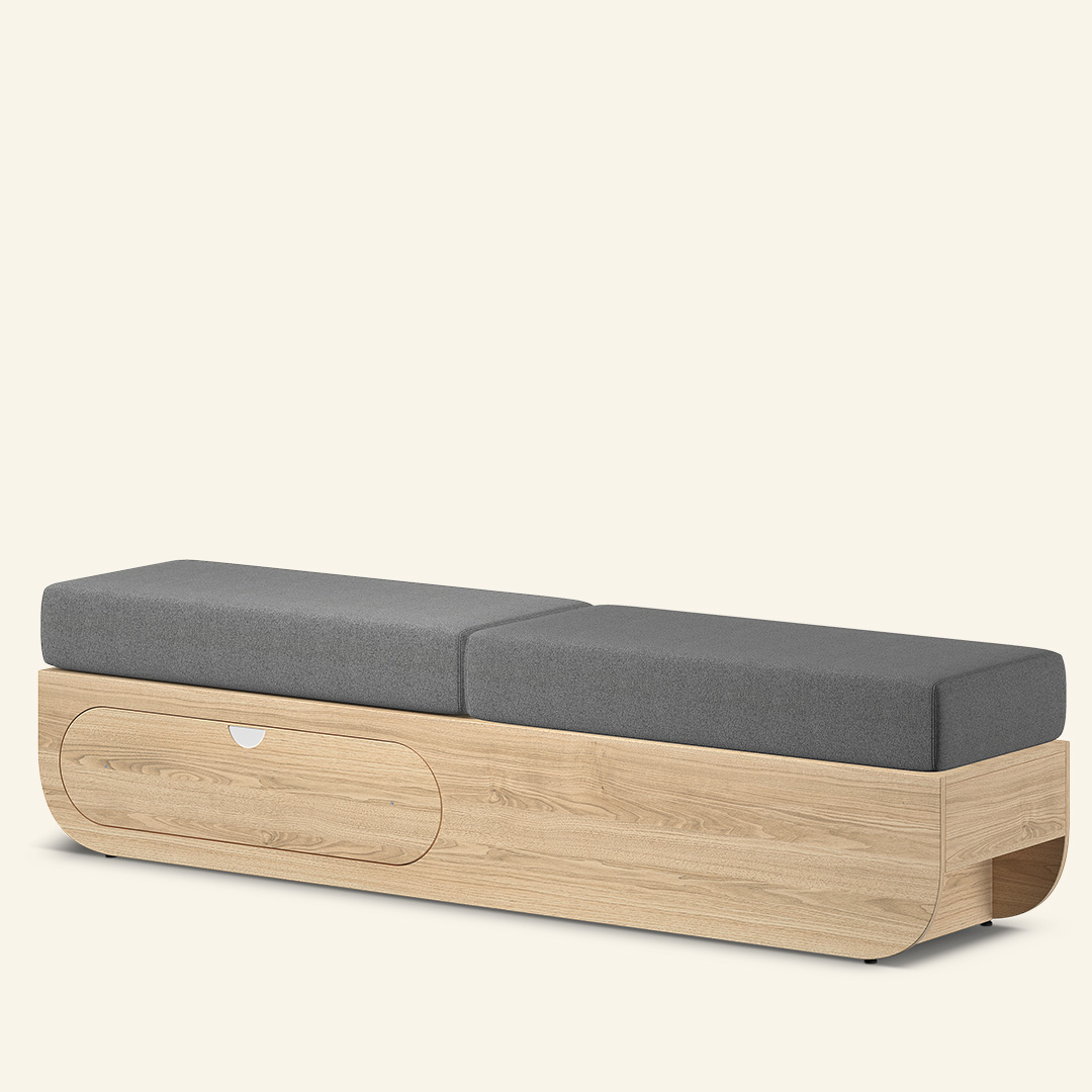 Naggura Banco Ikon L2 Duplo Push to Open Carvalho