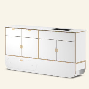 Naggura Módulo Higiene L Inox Branco