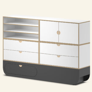 Naggura Sideboard Ikon 4M Modular Cinzento