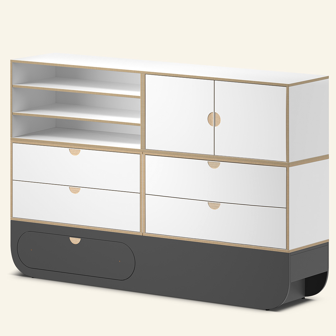 Naggura Sideboard Ikon 4M Modular Cinzento