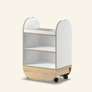 Naggura Carro Apoio Prateleiras Carvalho