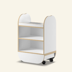 Naggura Carro Apoio Prateleiras Branco