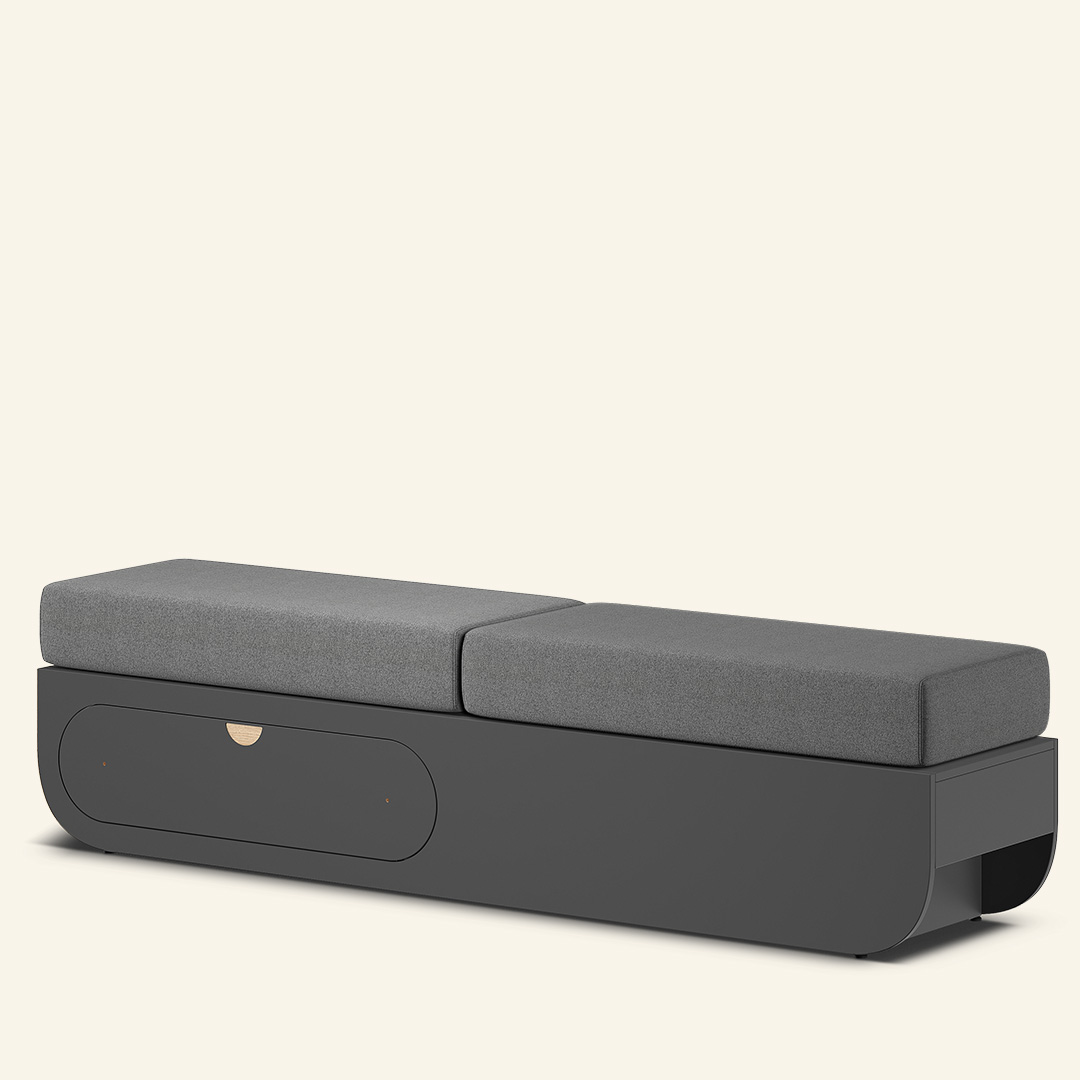 Naggura Banco Ikon L2 Duplo Push to Open Cinzento