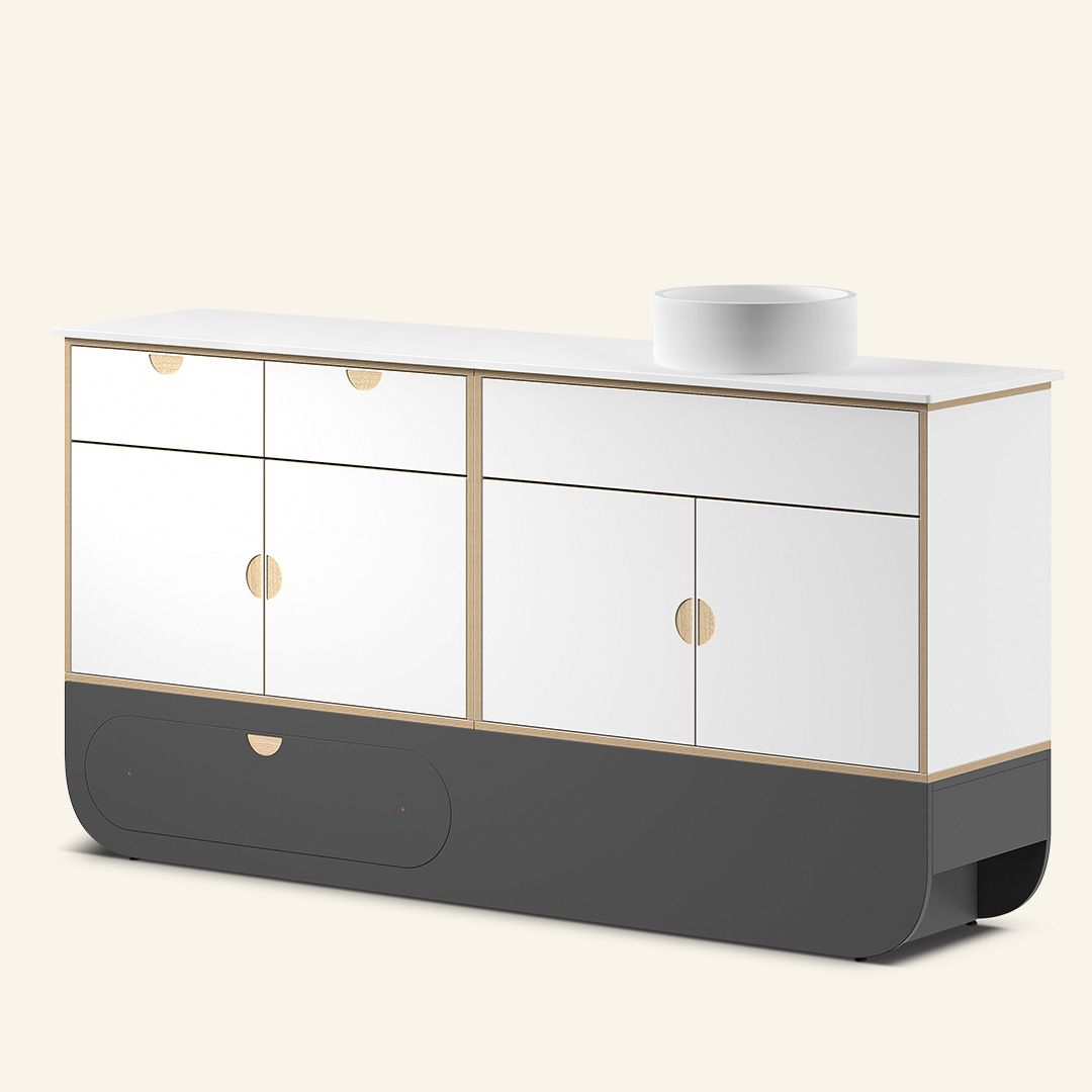 Naggura Módulo Higiene L Cerâmica Cinzento