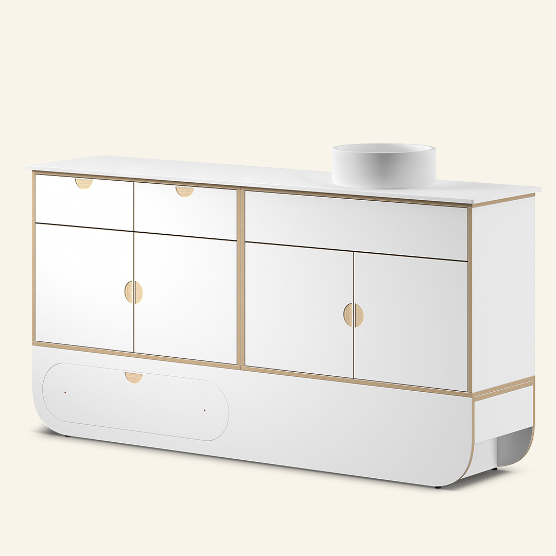 Naggura Módulo Higiene L Cerâmica Branco