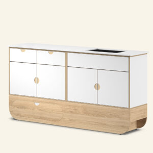 Naggura Módulo Higiene L Inox Carvalho