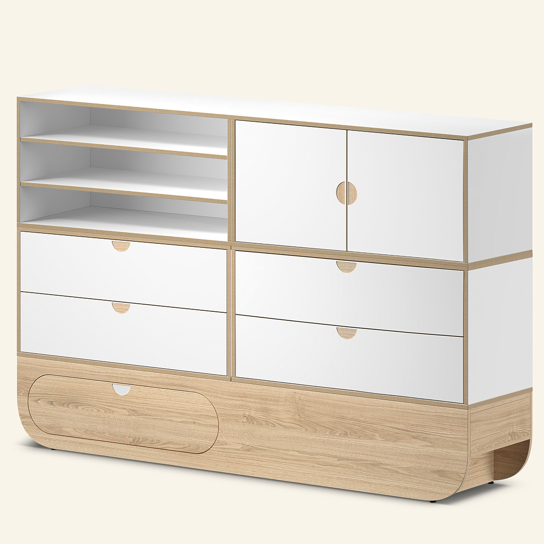 Naggura Sideboard Ikon 4M Modular Carvalho