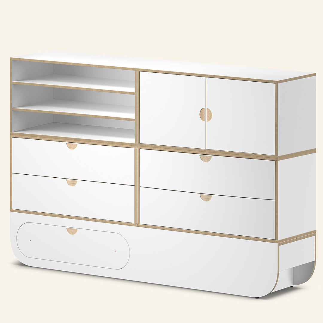 Naggura Sideboard Ikon 4M Modular Branco