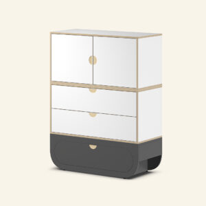 Naggura Cômoda Ikon 2M Modular Cinzento