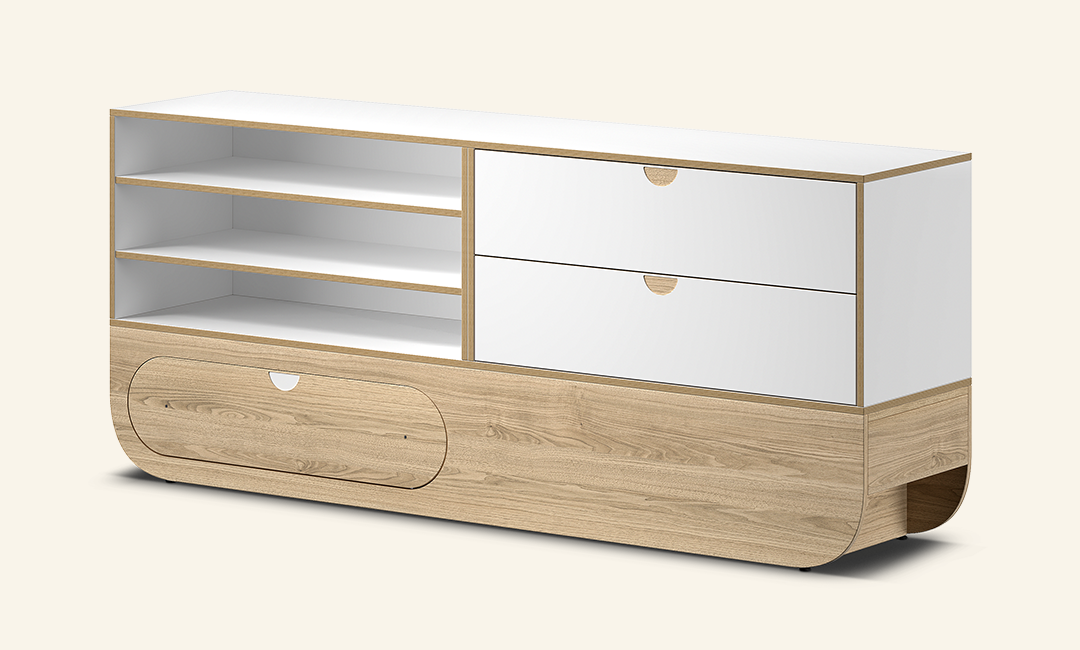 Naggura Sideboard Ikon 2M Modular Carvalho - Imagen 6