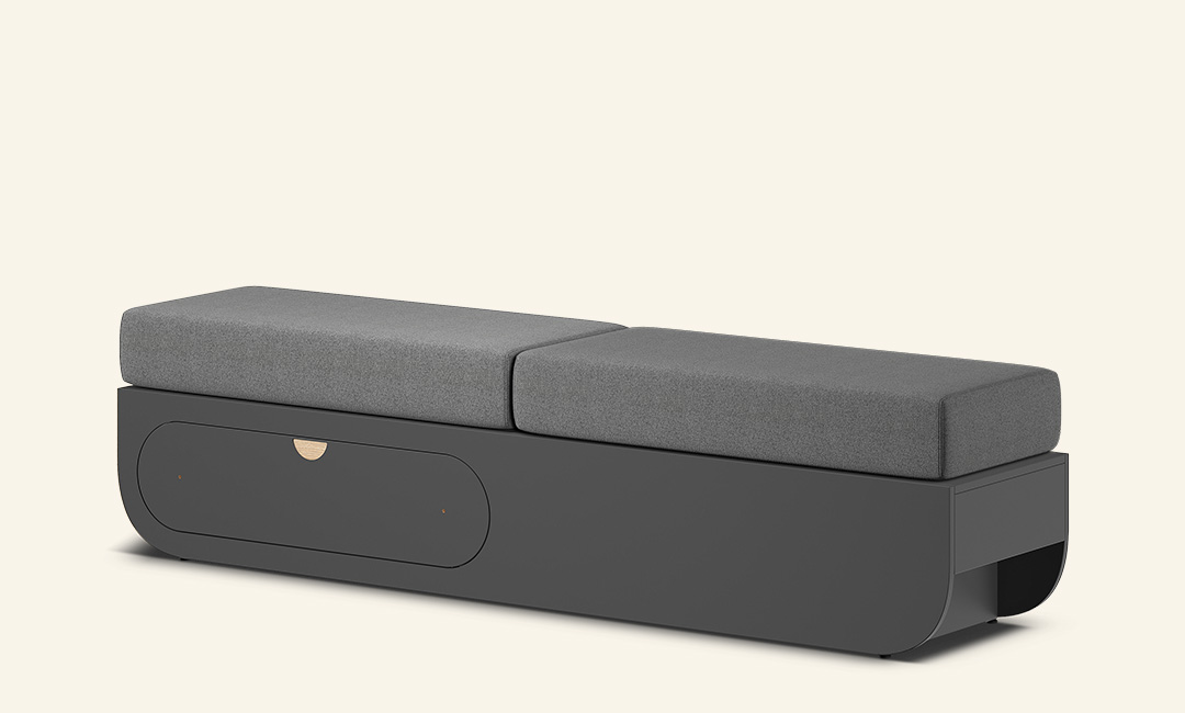 Naggura Banco Ikon L2 Duplo Push to Open Cinzento - Imagen 3