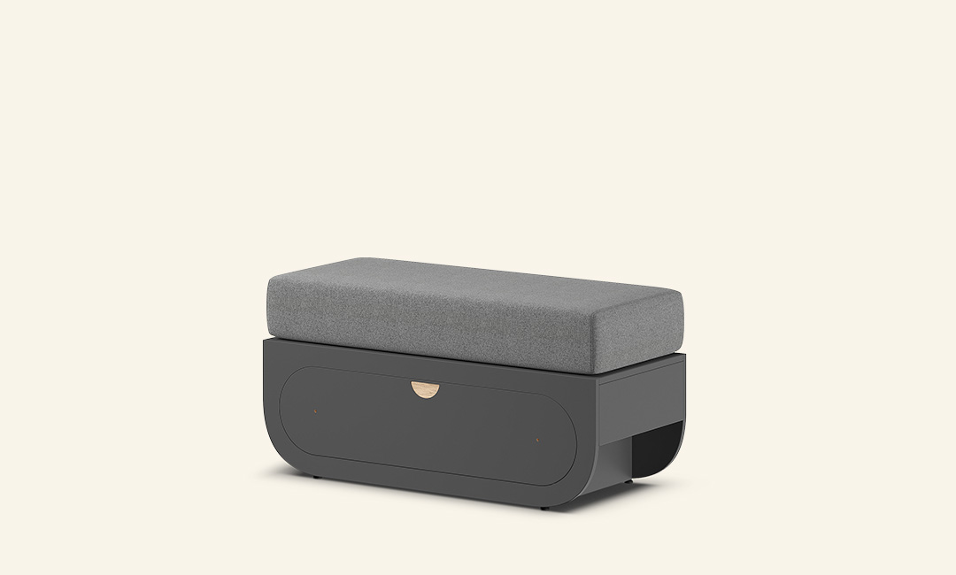 Naggura Banco Ikon S Compacto Push to Open Cinzento - Imagen 3