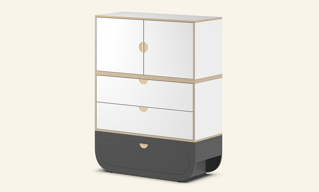 Naggura Cômoda Ikon 2M Modular Cinzento - Imagen 6