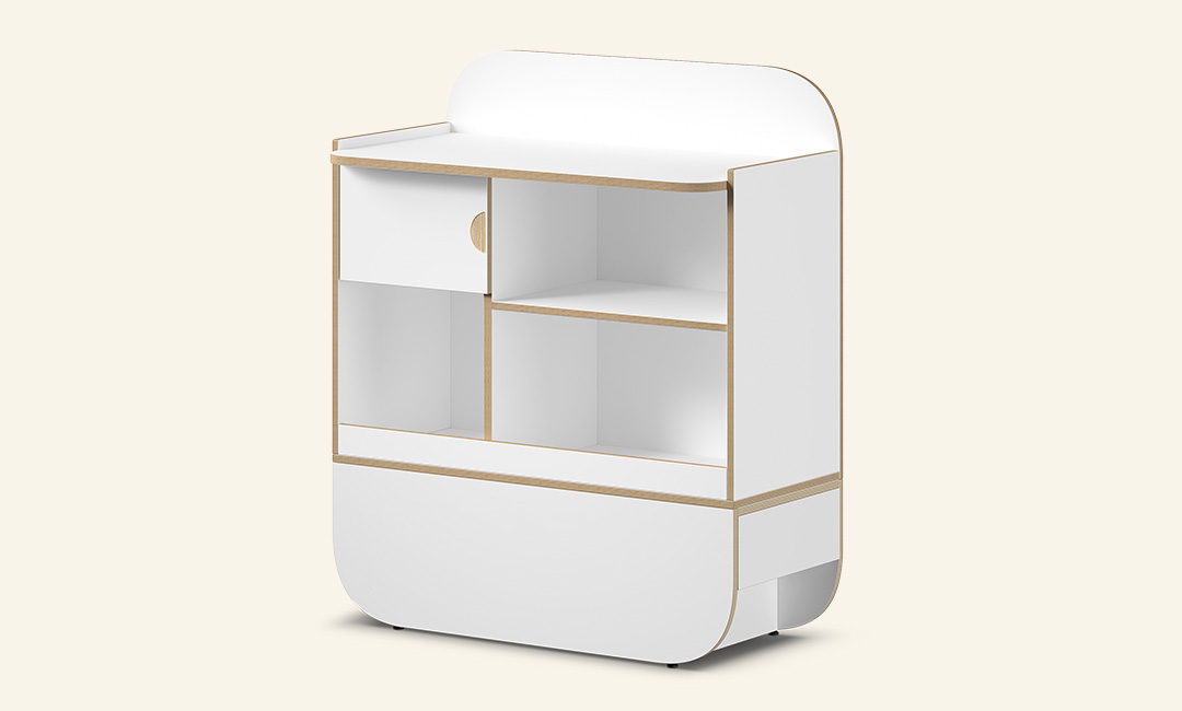 Naggura Balcão Receção Ikon S Branco - Image 6