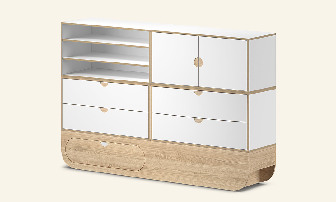 Naggura Sideboard Ikon 4M Modular Carvalho - Imagen 3