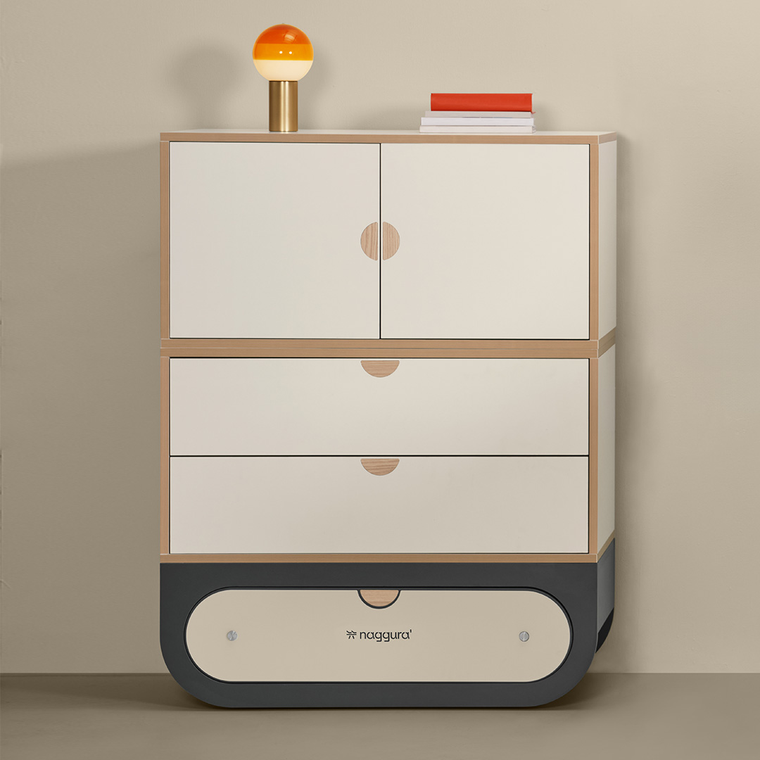 Naggura Cômoda Ikon 2M Modular Cinzento - Imagen 4